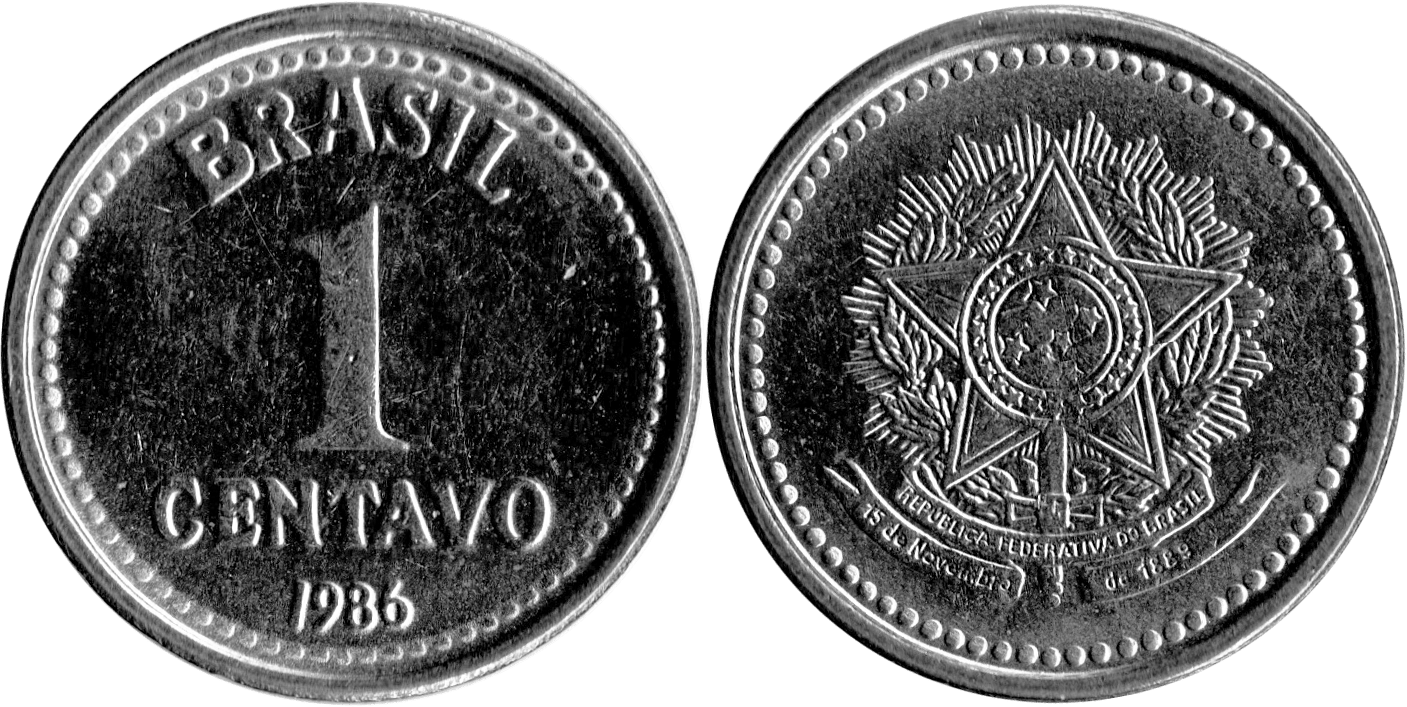 Imagem de referência de cruzado, descrito nos dados abertos como moeda do Brasil de 1986 a 1989