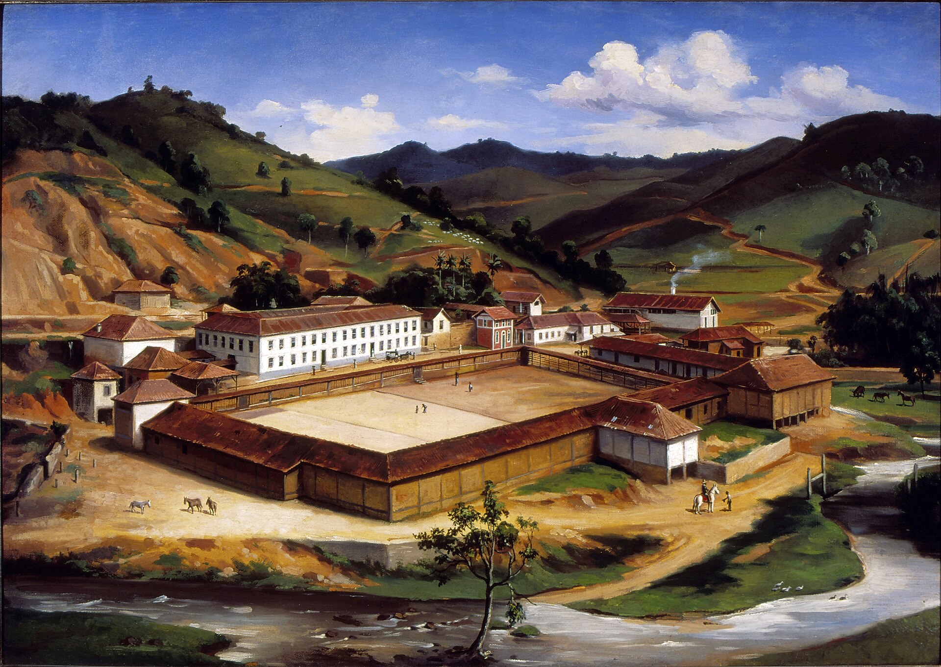 Imagem de referência de Fazenda de Café do Vale do Paraíba, descrito nos dados abertos como pintura de Benedito Calixto
