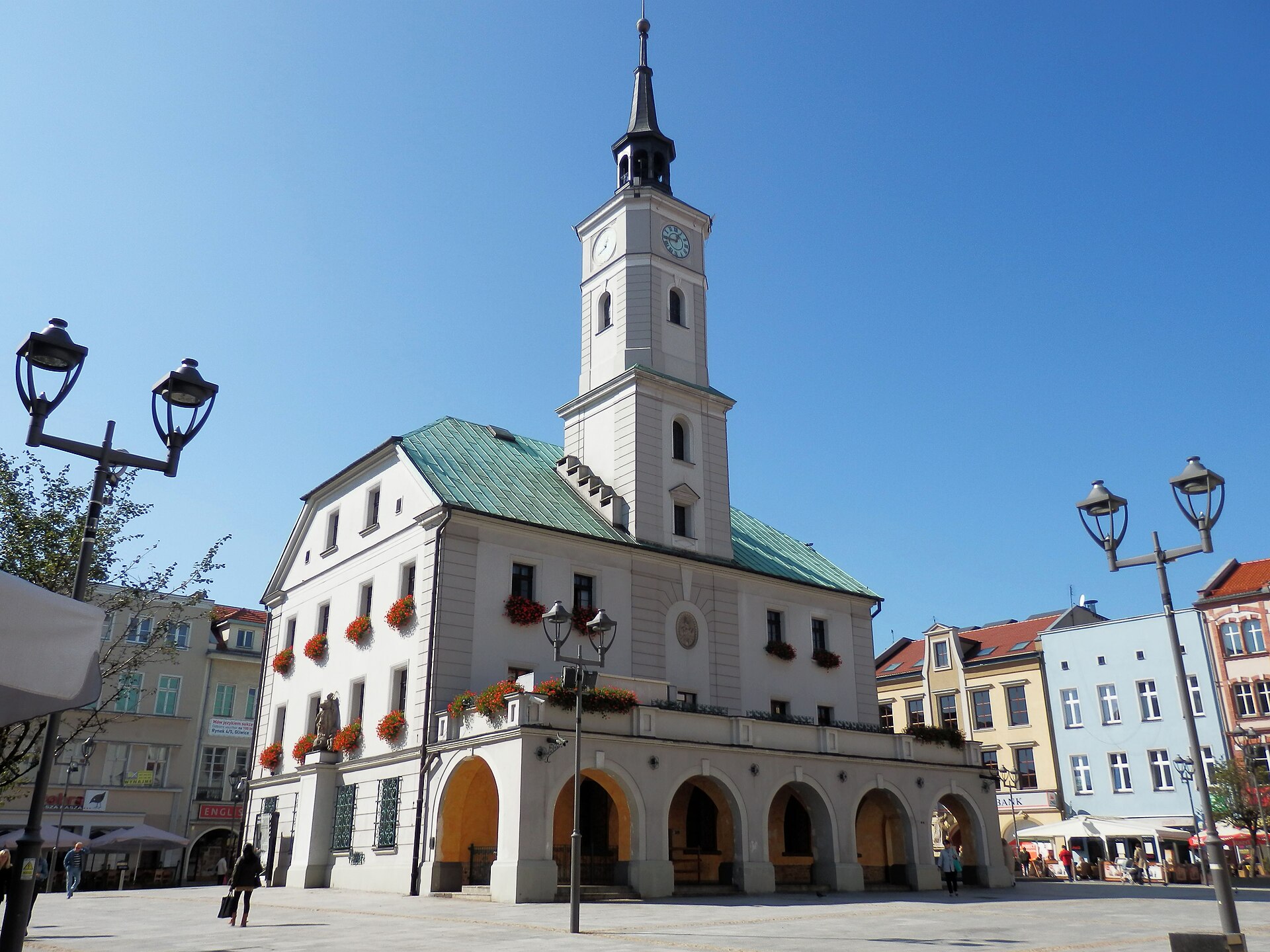 Imagem de referência relacionada a Gliwice, item descrito como cidade na atual Polônia