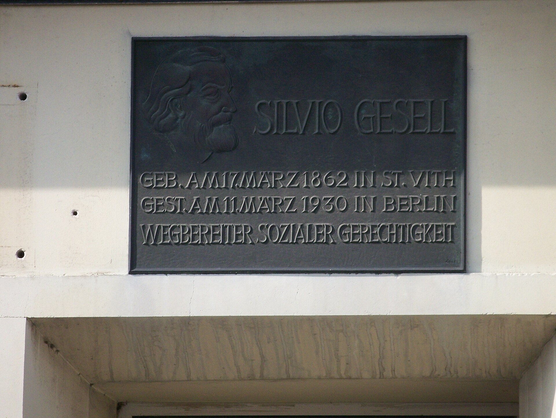 Imagem de referência relacionada a Silvio Gesell, item descrito como registro de referência sobre Silvio Gesell, organizado a partir de dados estruturados abertos