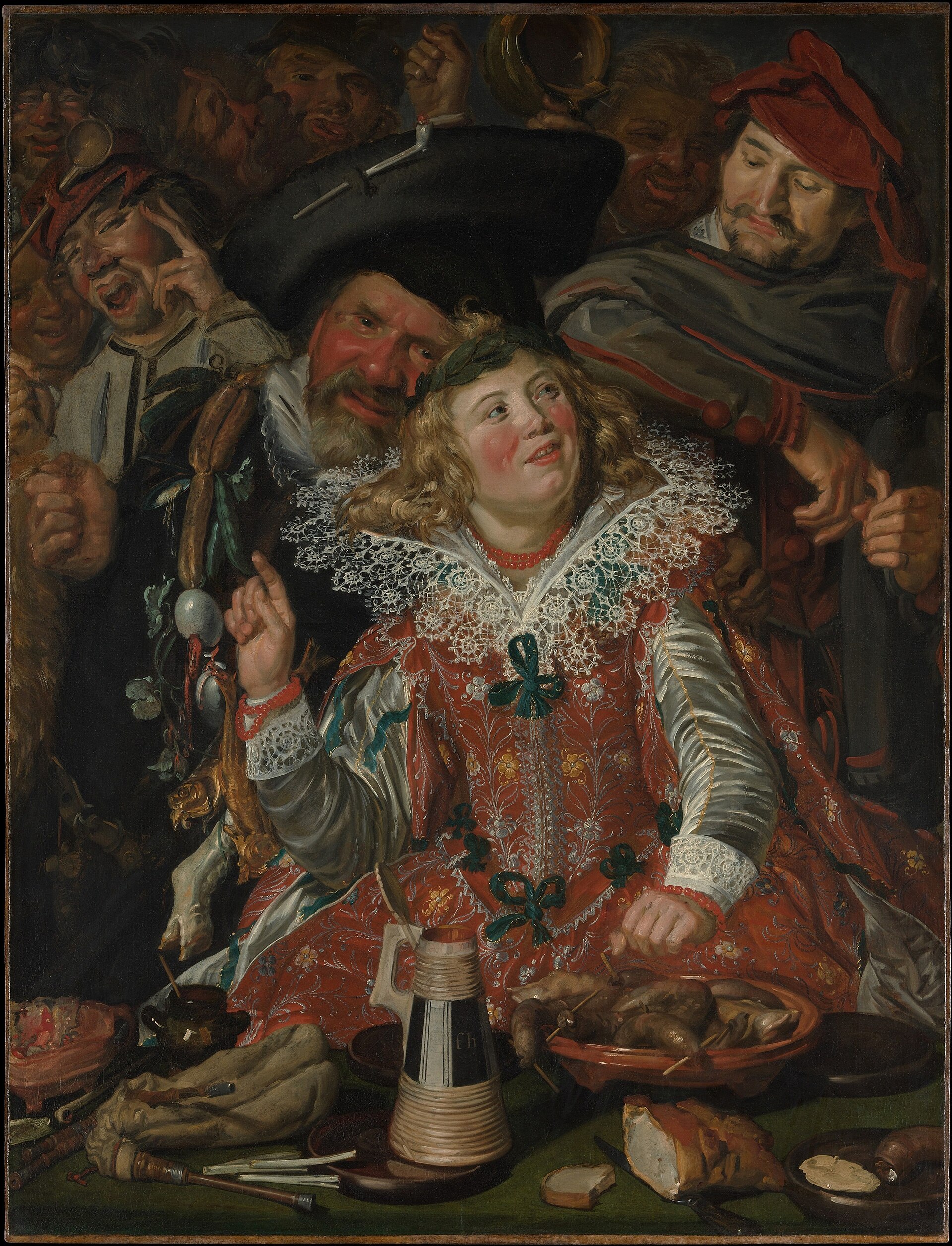 Imagem de referência de Foliões na terça-feira de Carnaval, descrito nos dados abertos como pintura de Frans Hals