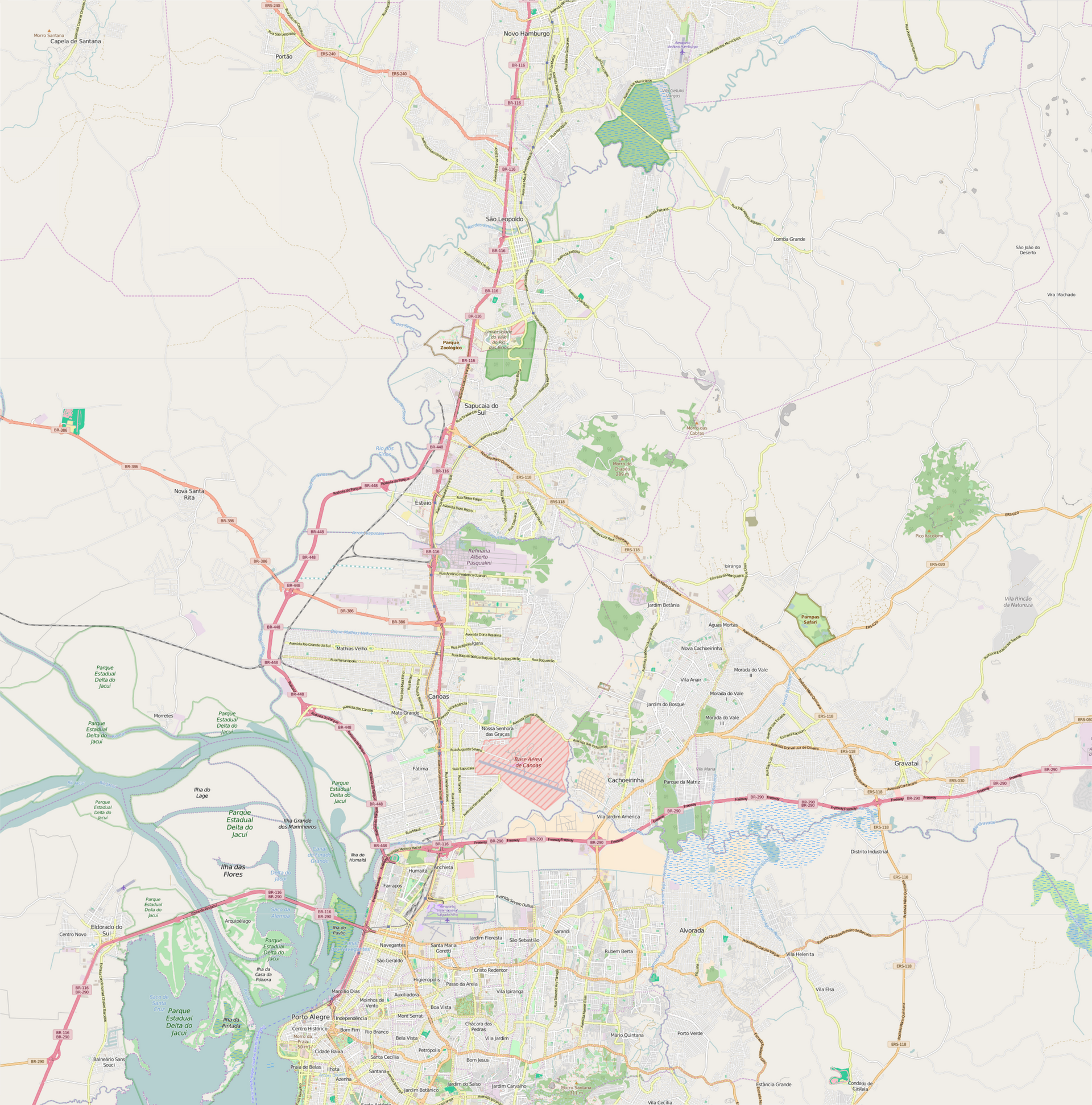 Imagem de referência de Região Metropolitana de Porto Alegre, descrito nos dados abertos como região metropolitana no Rio Grande do Sul