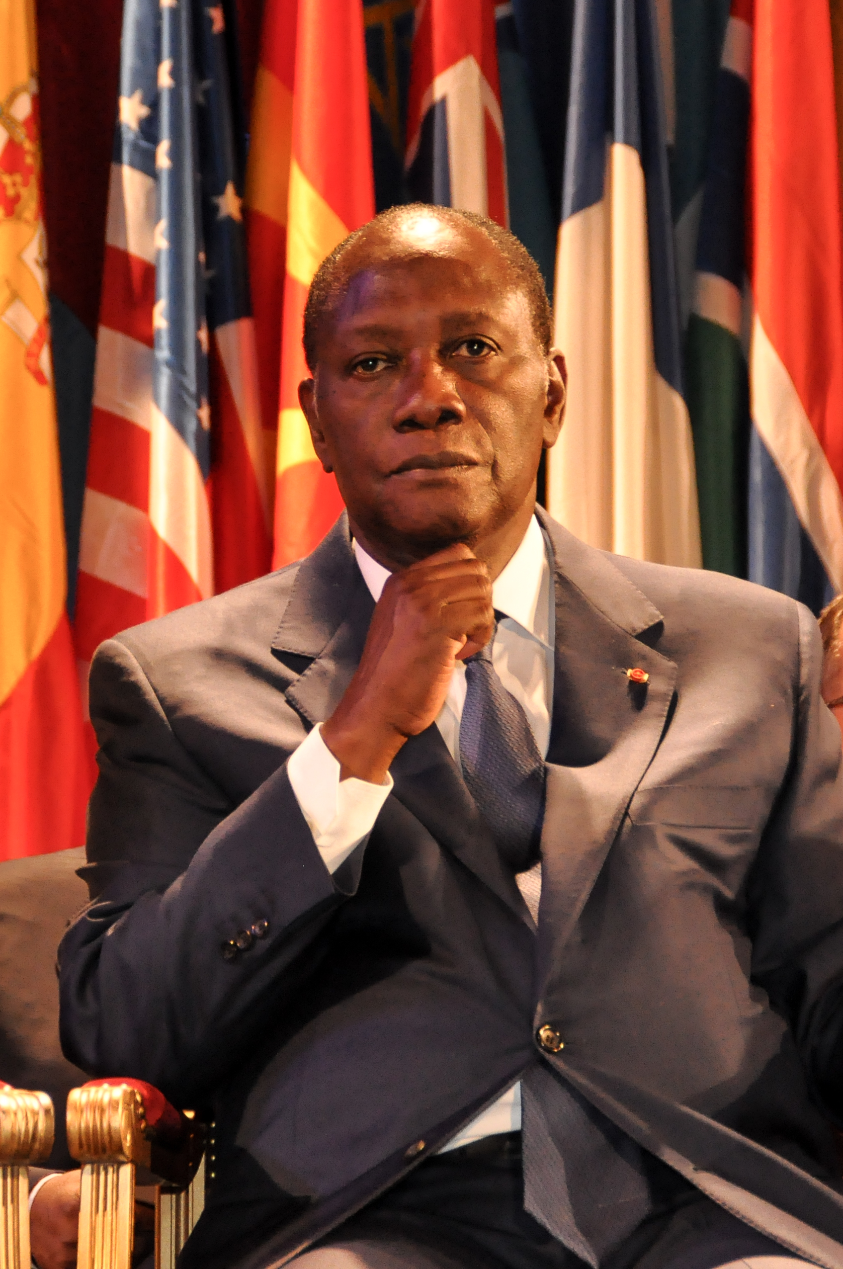 Imagem de referência de Alassane Ouattara, descrito nos dados abertos como político marfinense, atual presidente da Costa do Marfim