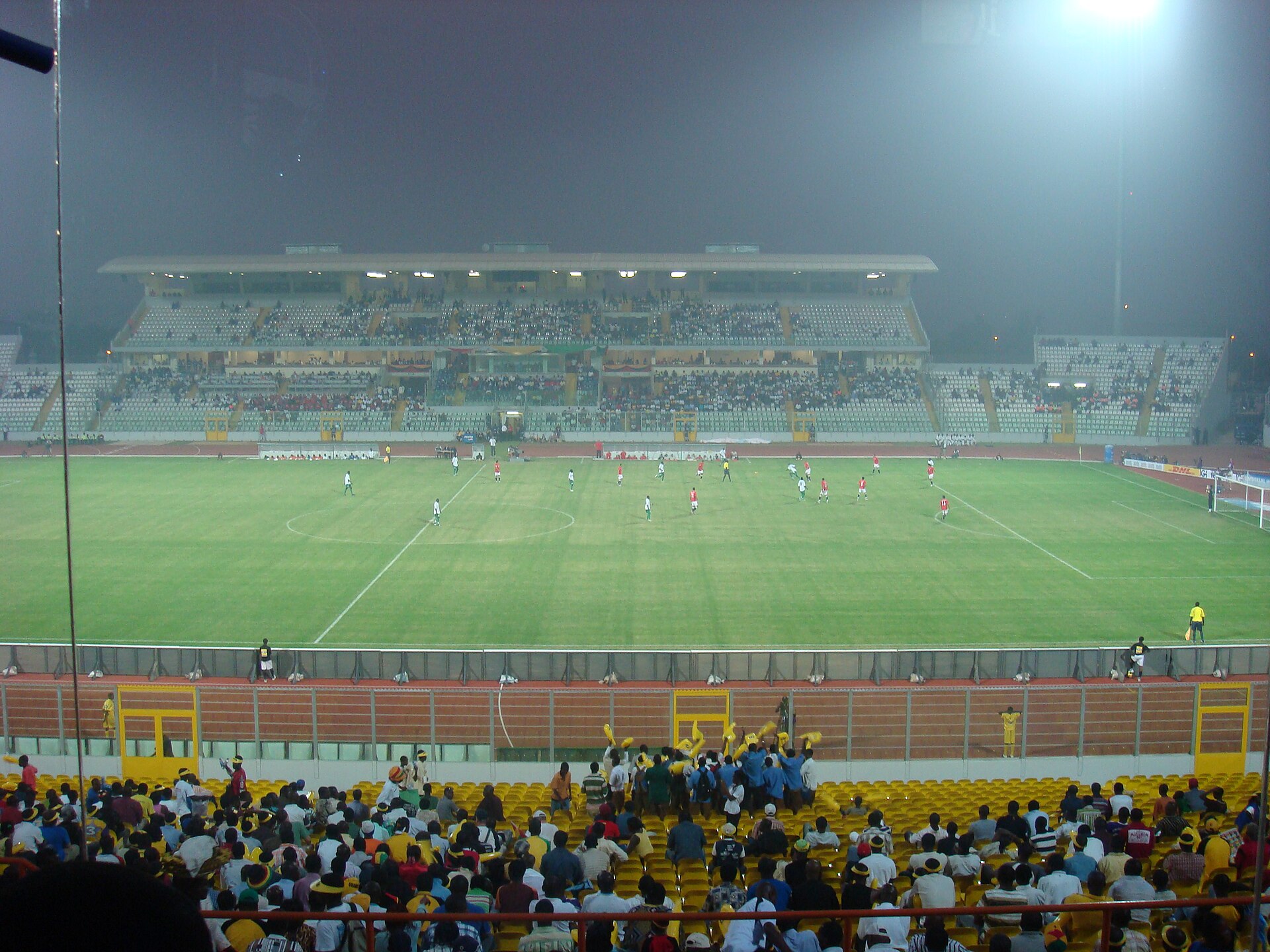 Imagem de referência de Estádio Baba Yara, descrito nos dados abertos como estádio multiuso localizado na cidade de Kumasi, em Gana