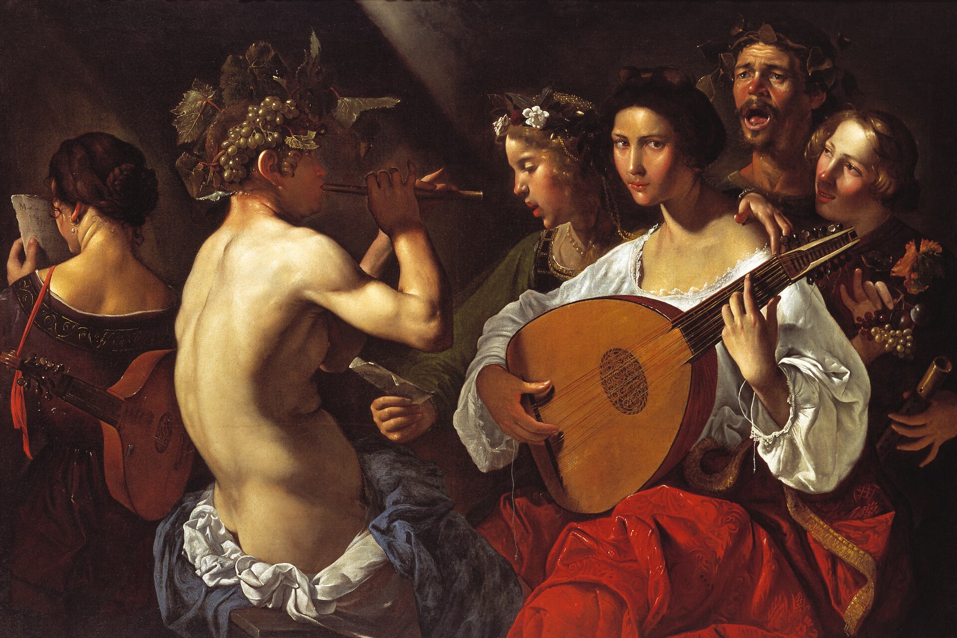 Imagem de referência de Concerto báquico, descrito nos dados abertos como pintura de Pietro Paolini