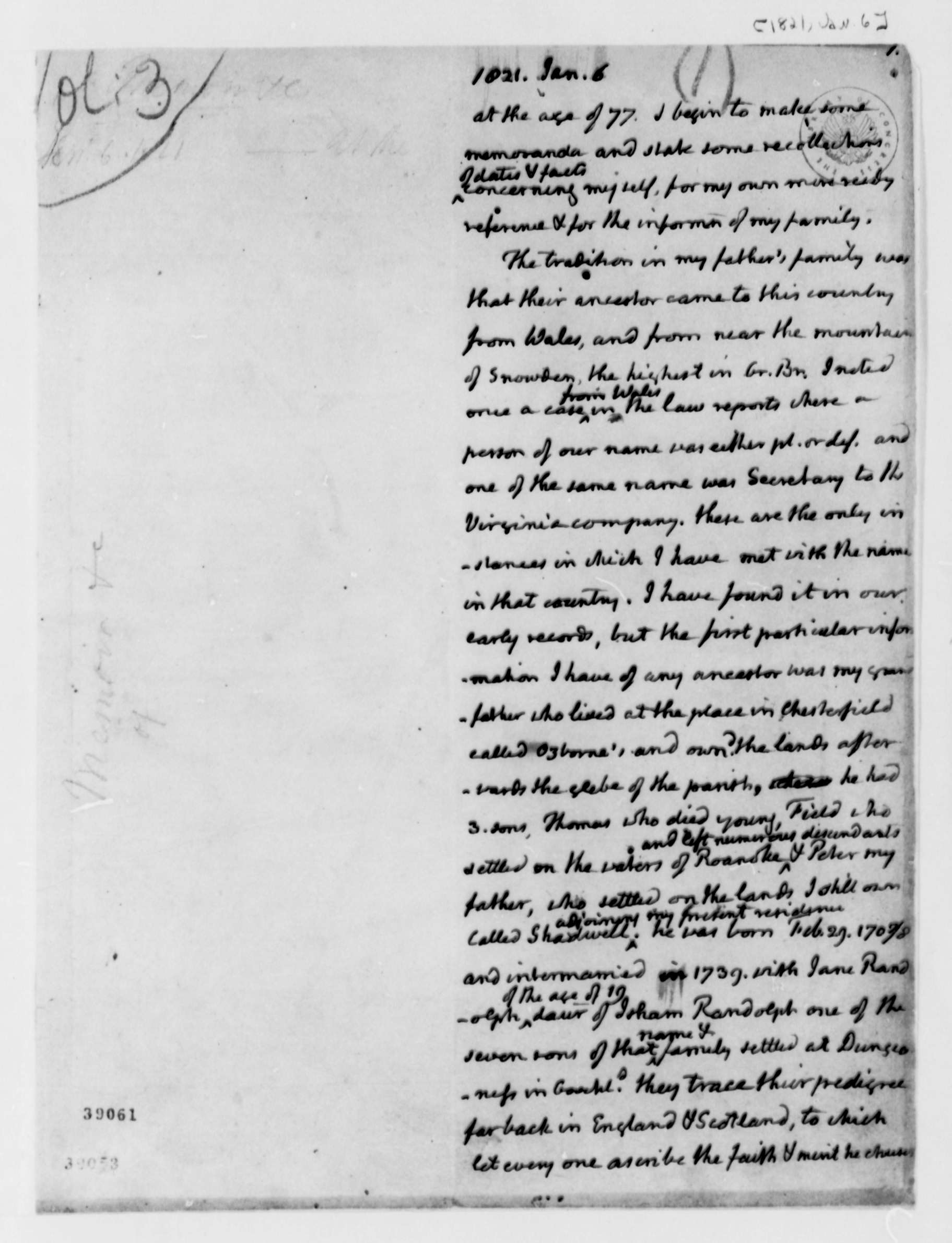 Imagem de referência relacionada a Thomas Jefferson Randolph, item descrito como político norte-americano
