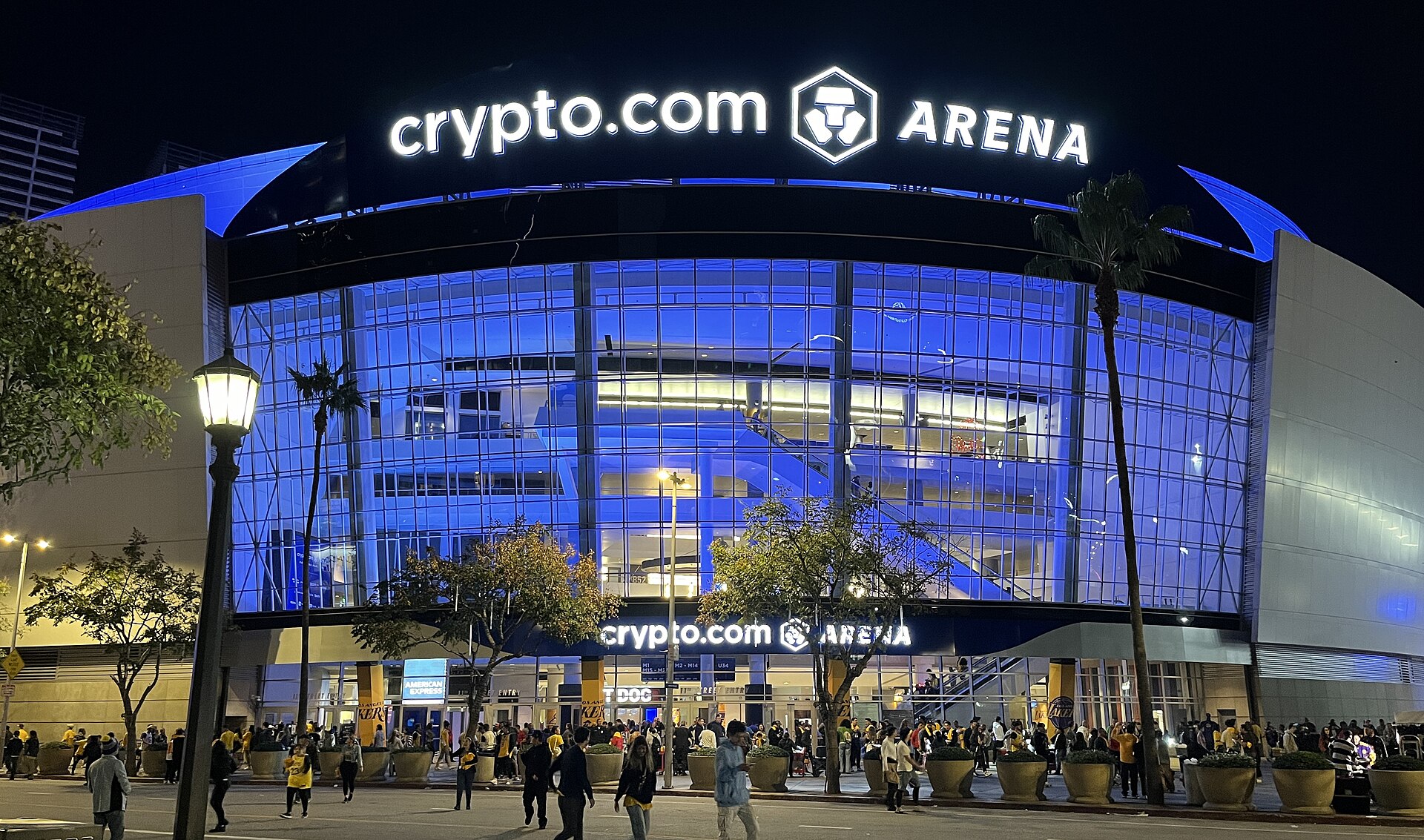 Imagem de referência de Crypto.com Arena, descrito nos dados abertos como arena multiuso em Los Angeles, Califórnia, Estados Unidos