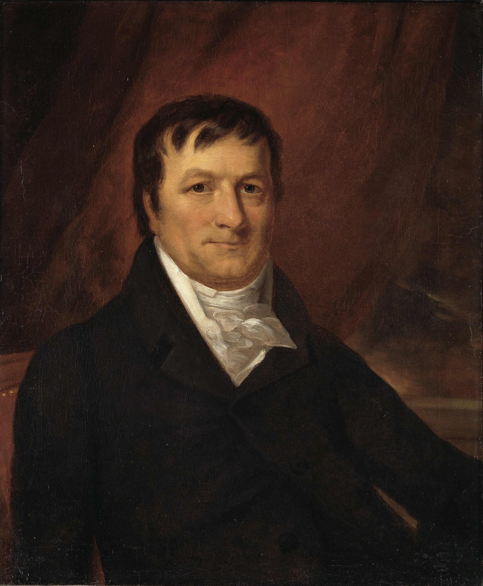 Imagem de referência relacionada a John Jacob Astor, item descrito como empresário norte-americano de origem alemã, comerciante, comerciante de peles e investidor, o primeiro membro proeminente da família Astor e o primeiro multi-milionário nos Estados Unidos