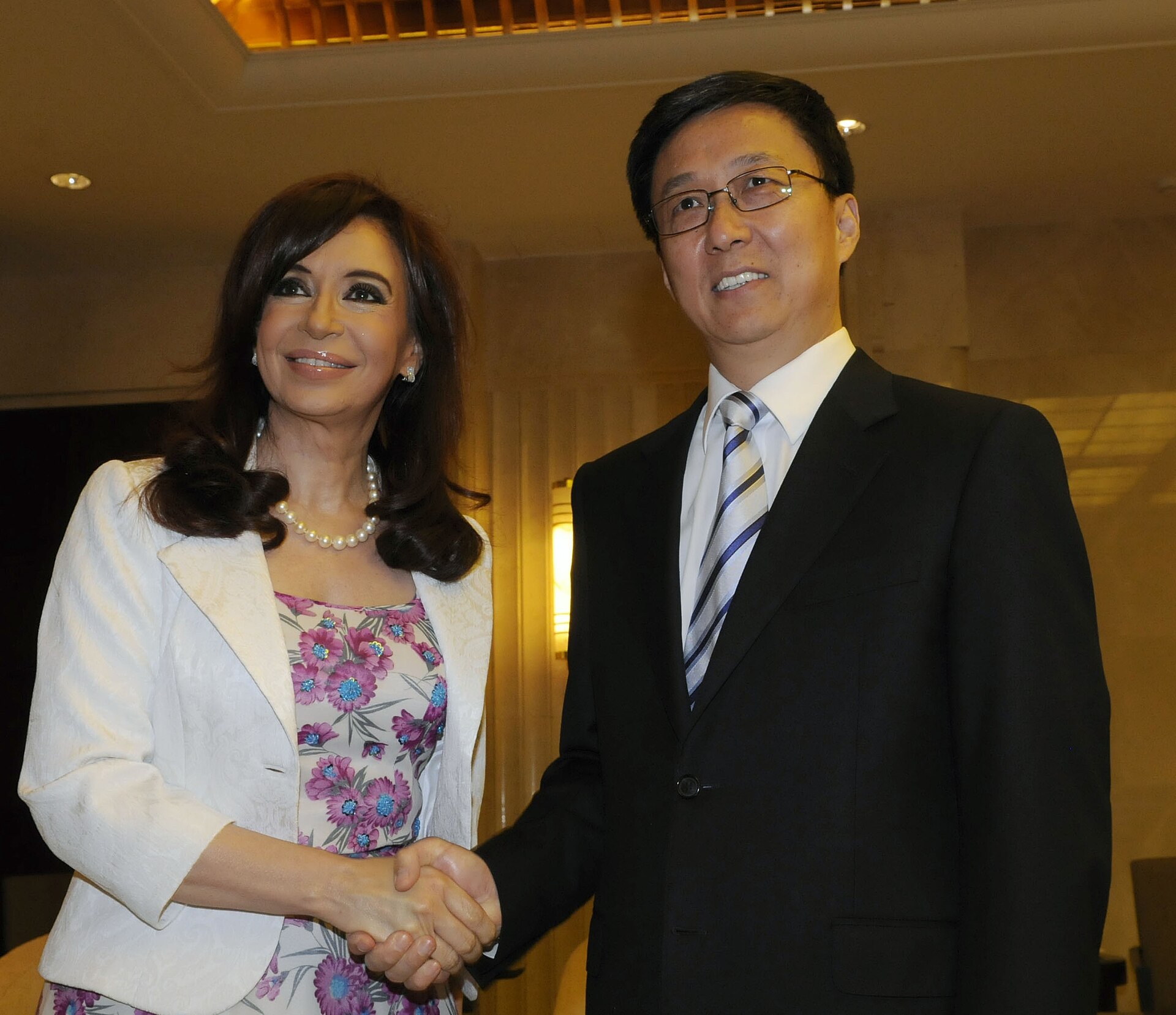 Imagem de referência de Han Zheng, descrito nos dados abertos como vice-presidente da República Popular da China desde 2023