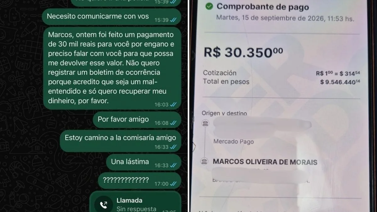 Em mensagens, turista implorou a taxista para devolver R$ 30 mil. Veja