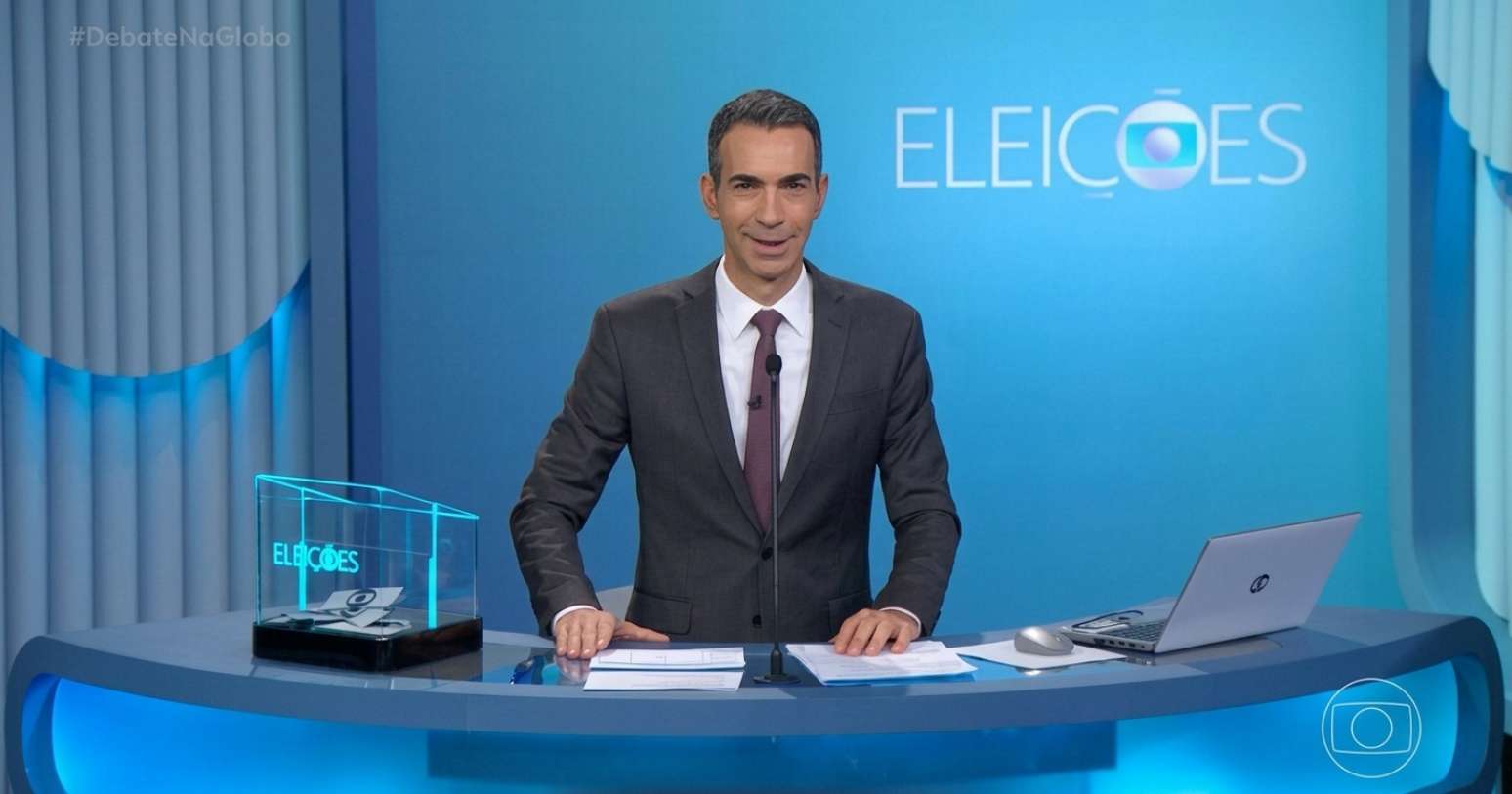 César Tralli será o mediador do debate de 1º turno no horário nobre da Globo