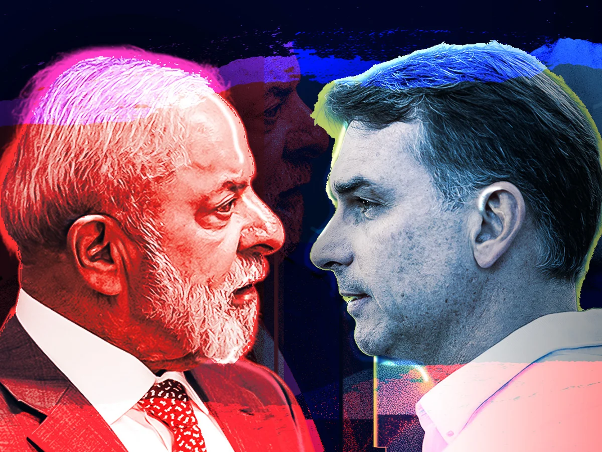 Lula tem 45,3% em primeiro turno, e Flávio Bolsonaro, 42,2%, diz AtlasIntel