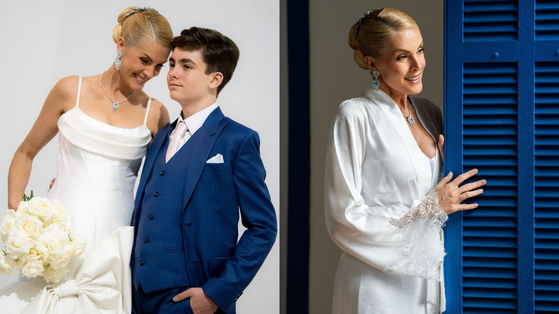 Ana Hickmann resgata fotos inéditas dos bastidores do casamento com Edu Guedes: "Acordei nostálgica"
