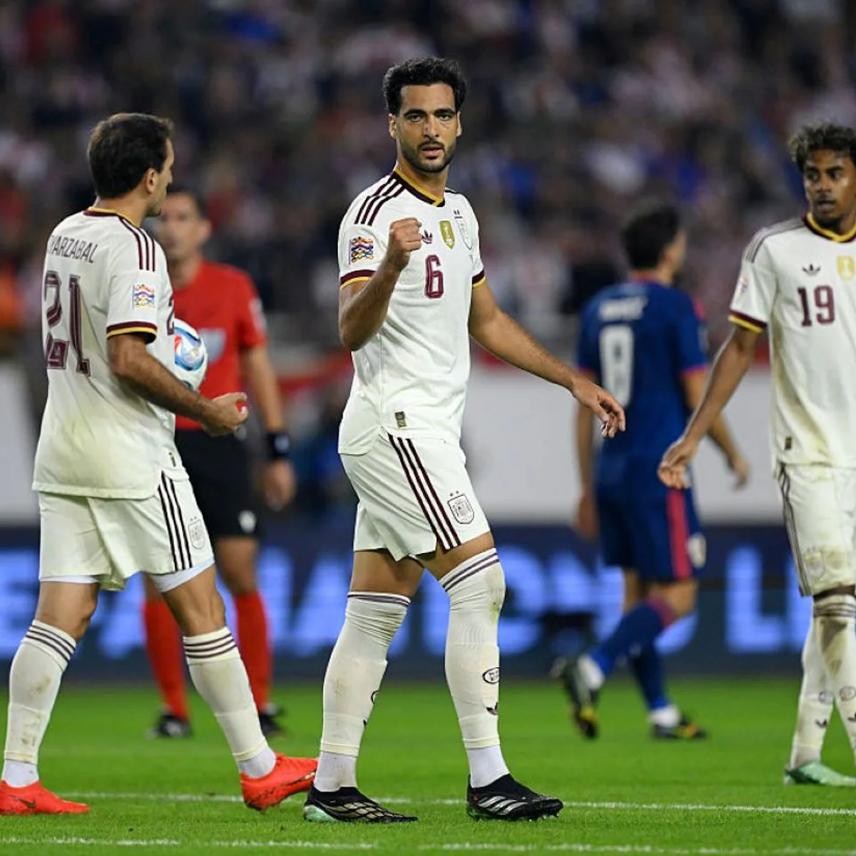 Com dois gols de Mikel Merino, Espanha vence a Croácia e avança na Nations