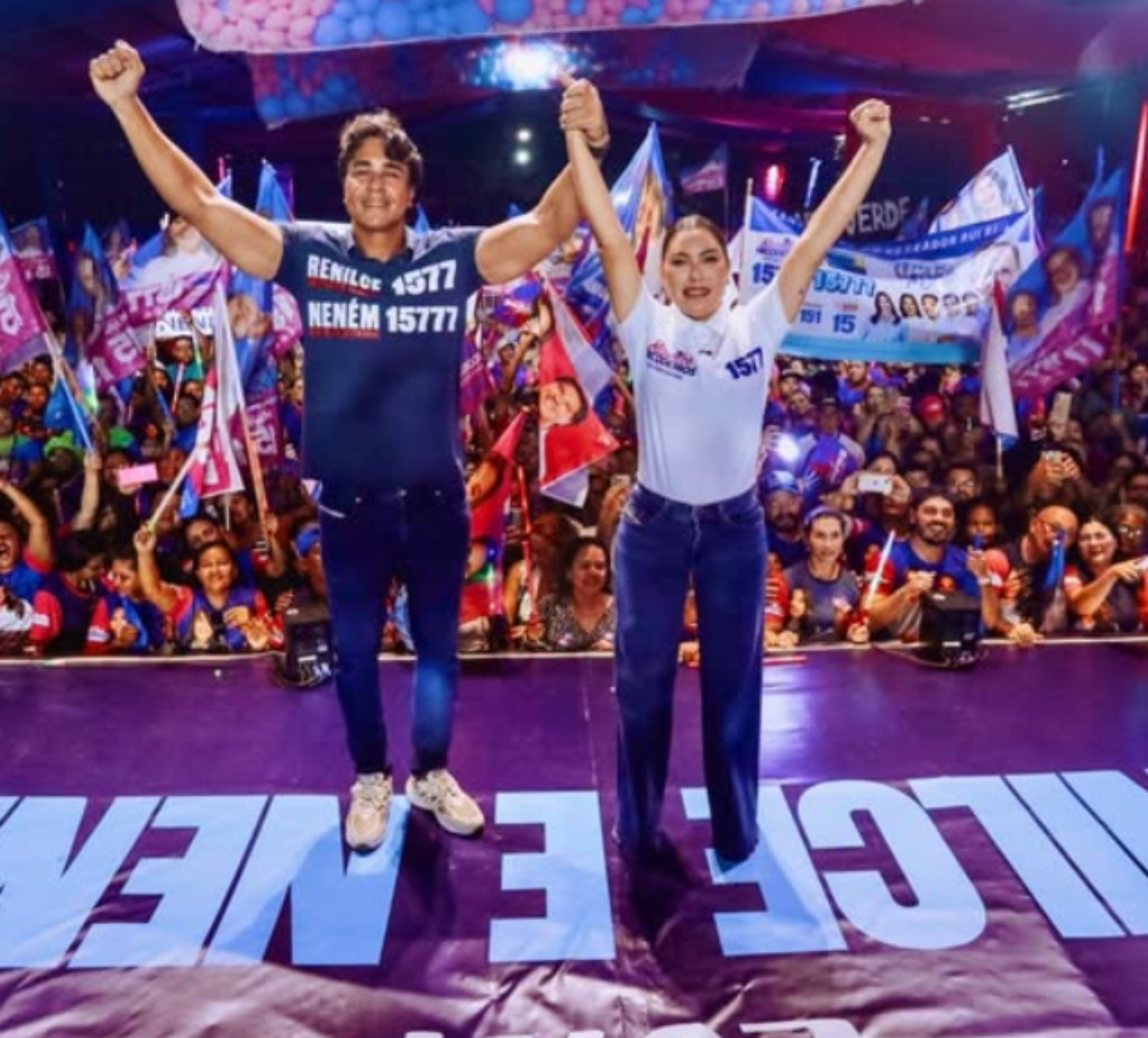 Renilce Nicodemos (MDB), reeleita deputada federal, e Neném Albuquerque (MDB), eleito deputado federal pelo Pará