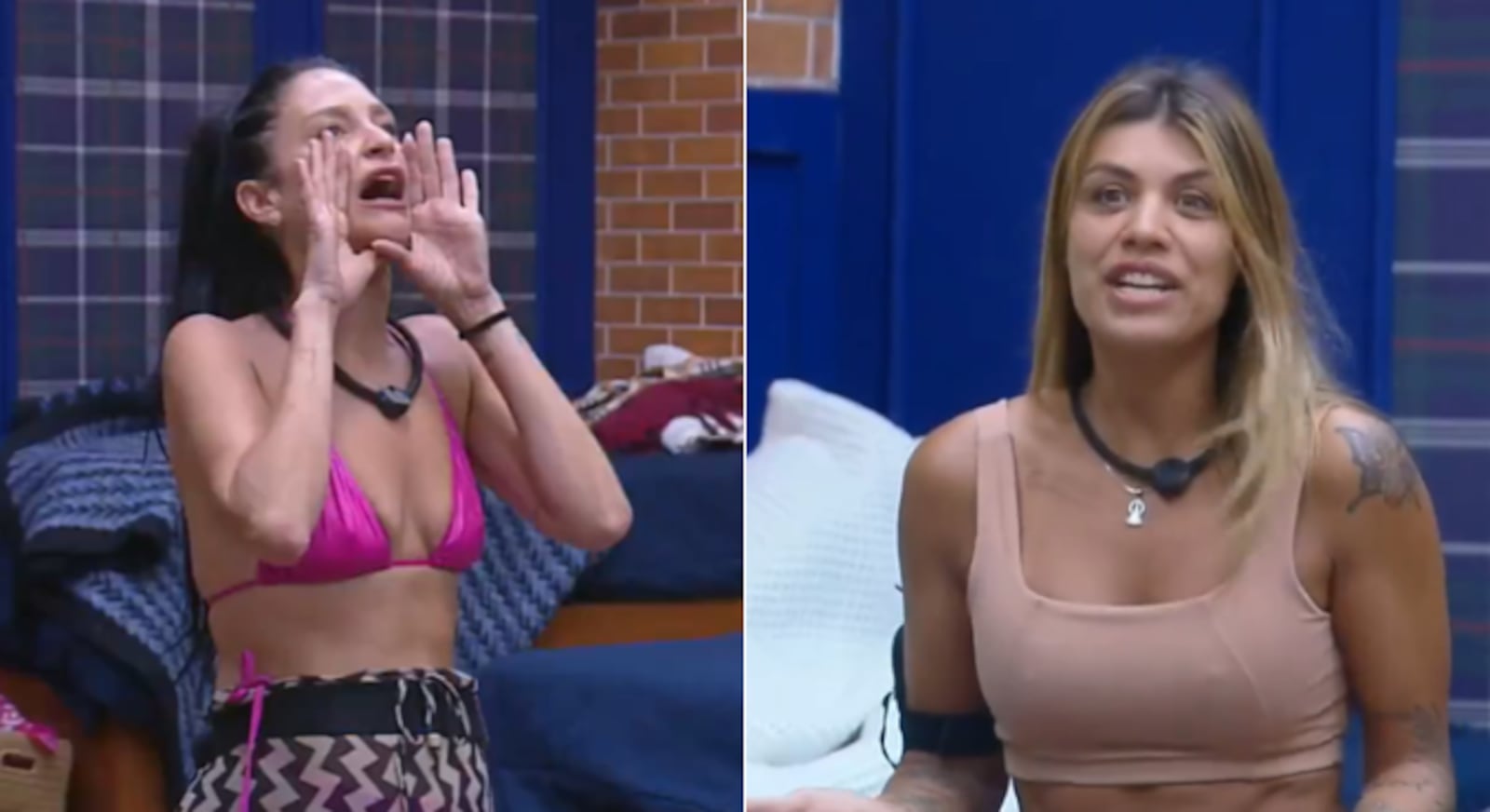 Ariela e Fran bateram boca no quarto Reprodução/RecordPlus