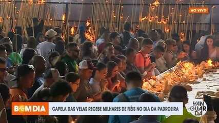 Acompanhe a movimentação dos fiéis na Capela das Velas