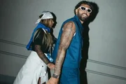 Gabigol e Rafaella Santos são clicados em evento