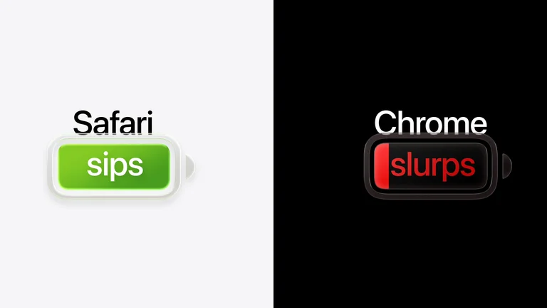 Apple promete até 5 horas extras de bateria para quem trocar Chrome pelo Safari no Mac