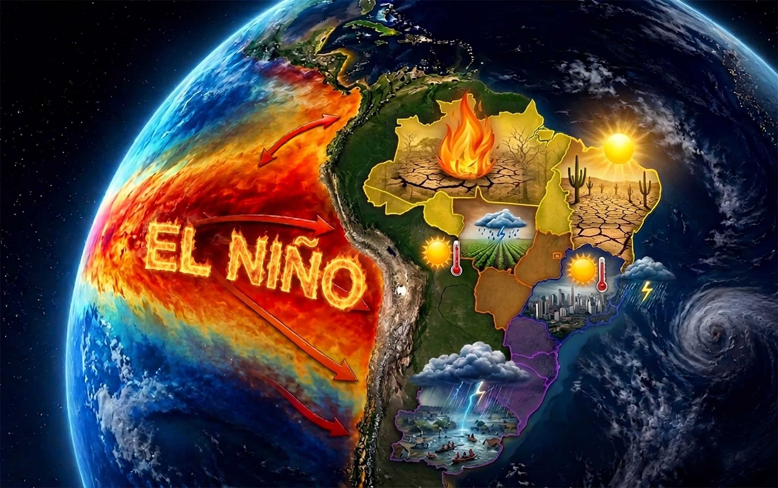 El Niño pode afetar mais de 30 milhões de crianças brasileiras