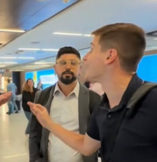 Boulos e Pavanato discutem em aeroporto de Brasília Foto: Reprodução/Instagram/Lucas Pavanato