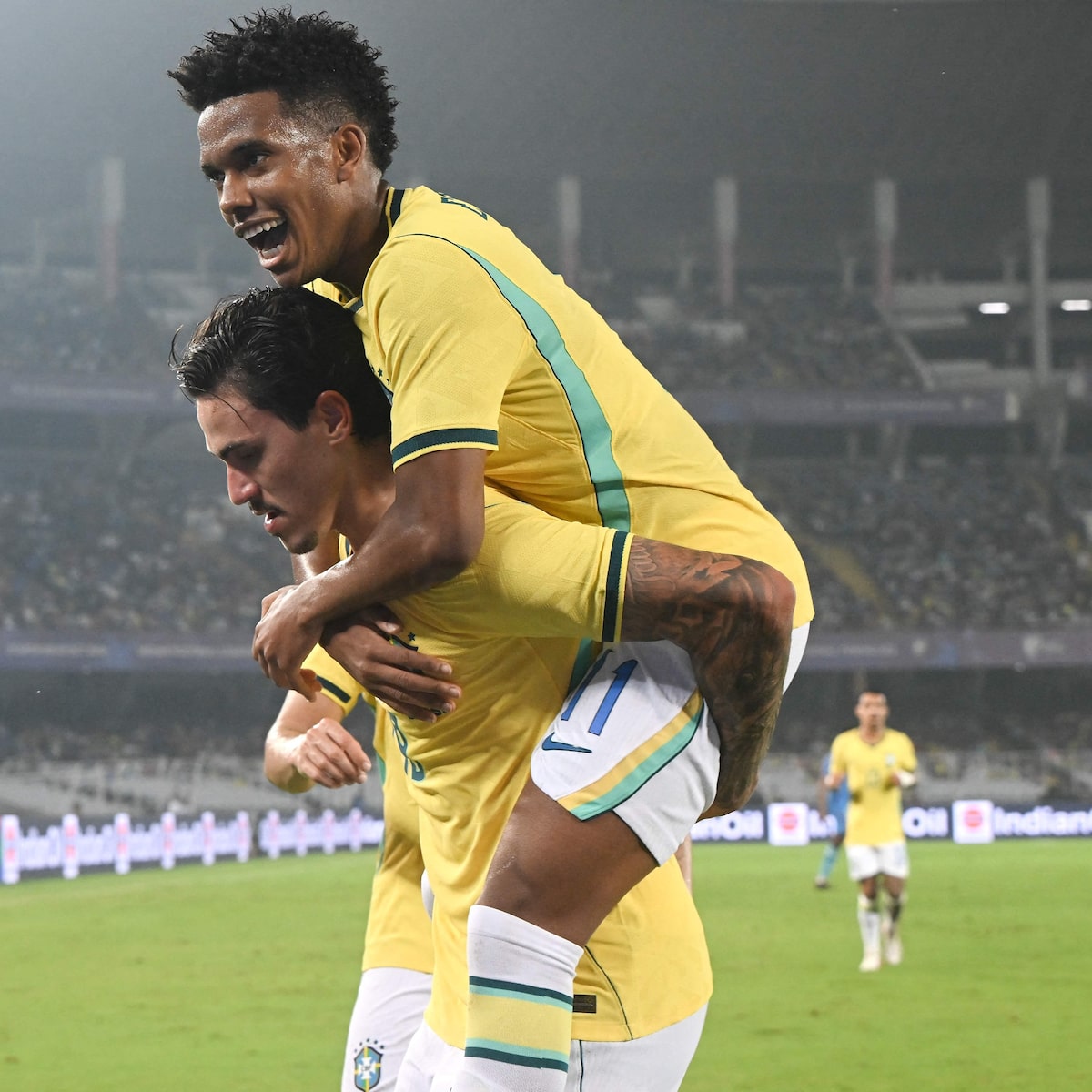 Estêvão volta a marcar pela seleção em goleada com ritmo de treino no inédito duelo com a Índia