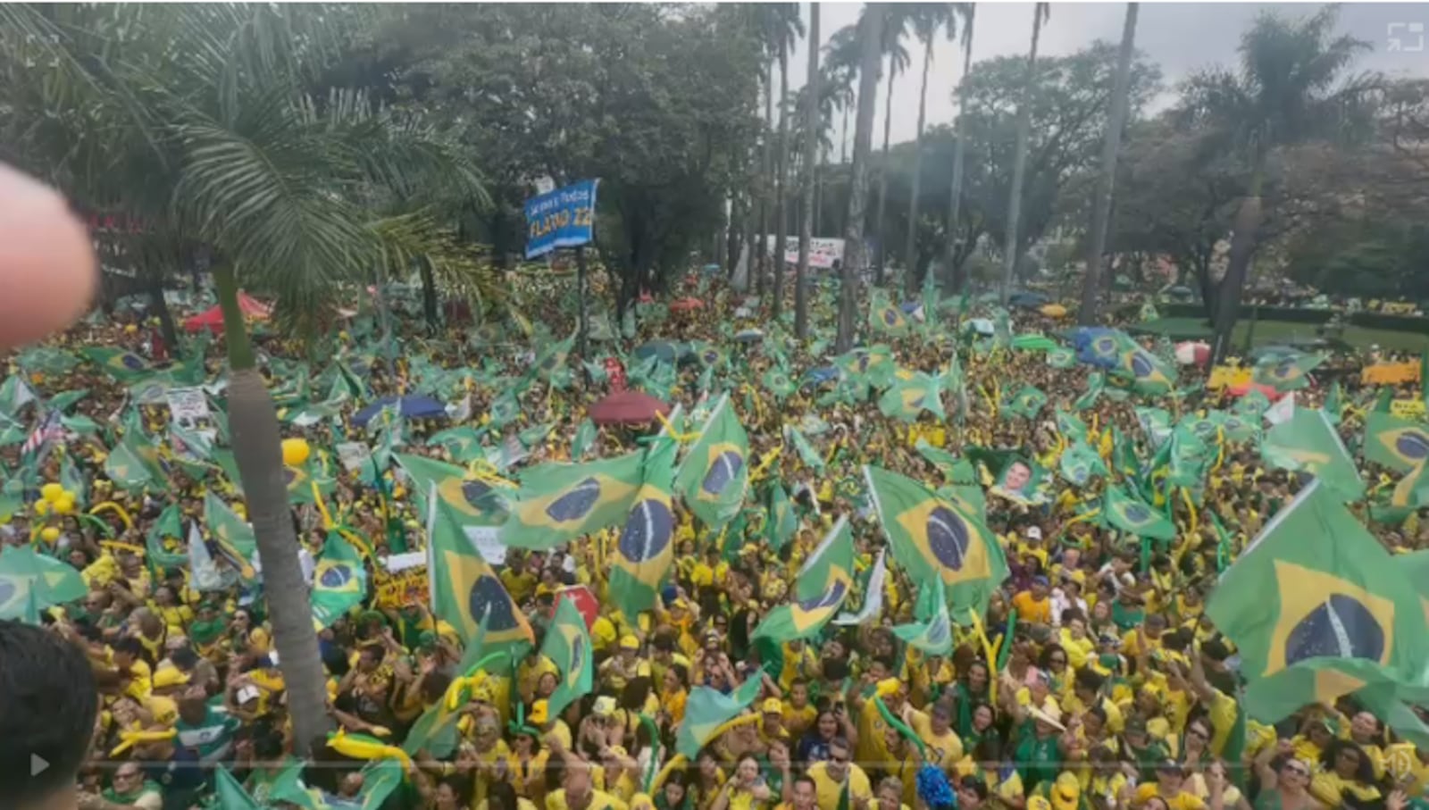 Ato de apoio a Flávio Bolsonaro em Belo Horizonte, MG Divulgação/Campanha Flávio Bolsonaro