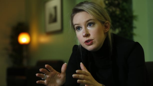 Elizabeth Holmes dropped out of Stanford in 2003 as a 19-year-old to start Theranos, a company now poised to disrupt the medical diagnostic test market. She spoke about the company's vision at their headquarters in Palo Alto, Calif., Thursday afternoon July 3, 2014. (Karl Mondon/Bay Area News Group)