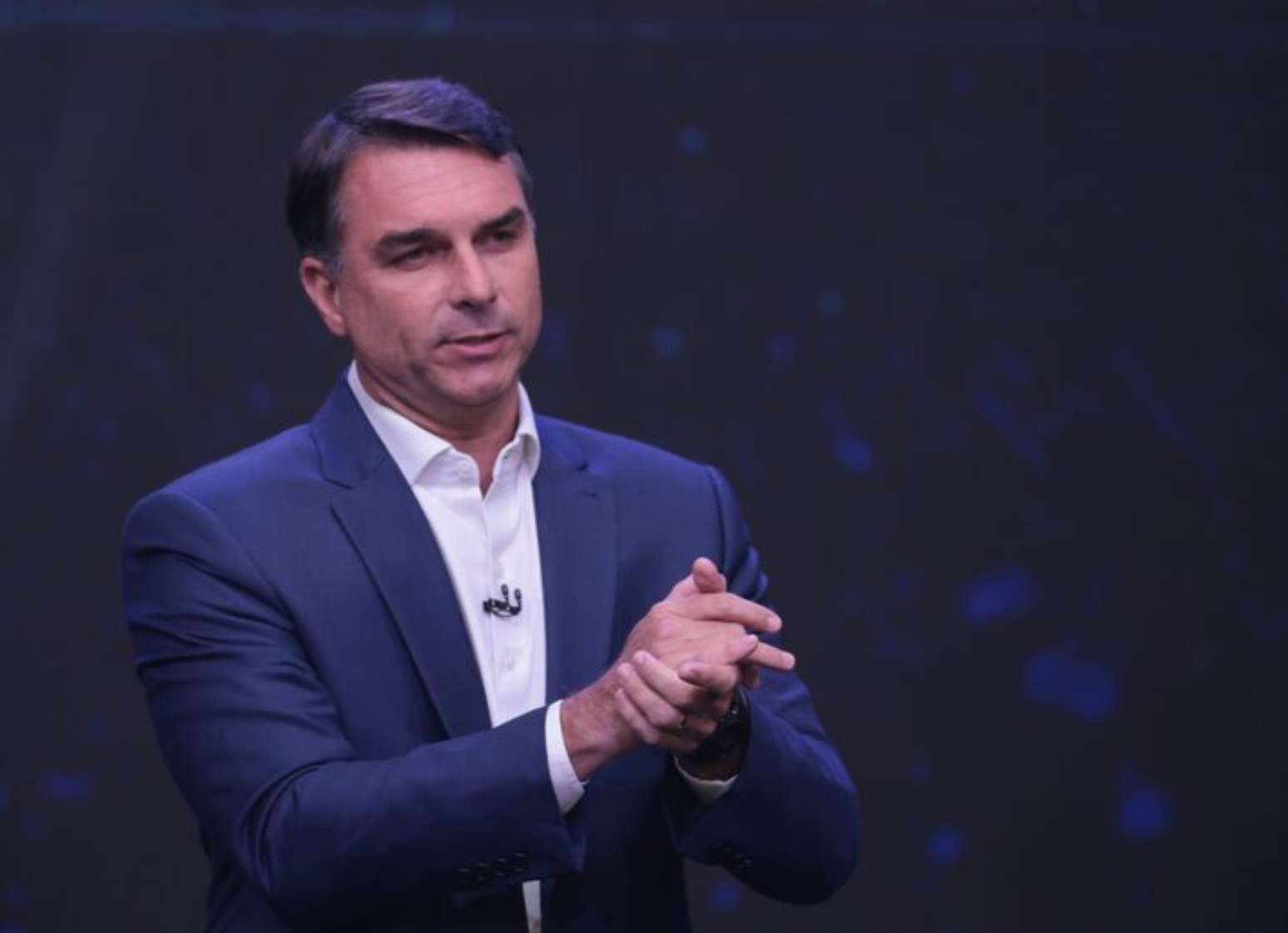 O candidato do PL &agrave; Presid&ecirc;ncia, Fl&aacute;vio Bolsonaro